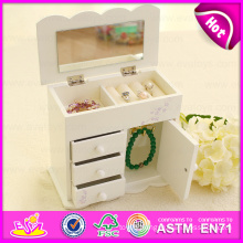 2016 Brand New Wooden Jewellery Box, Fashion Music Jewellery Box, Musical Jewellery Wooden Box W09e009